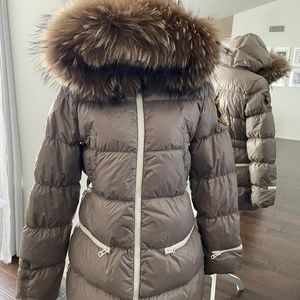 Eleven Elfs Down Coat XL Beautiful Taupe & Cream